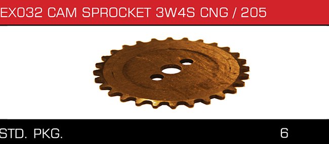 EX032 CAM SPROCKET 3W4S CNG 205